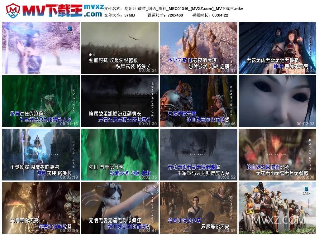 蔡翊升-破茧_国语_流行_MEC01316